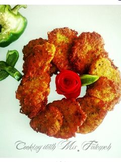 عکسی از دستور کتلت سیب زمینی خام