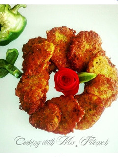 عکسی از دستور کتلت سیب زمینی خام