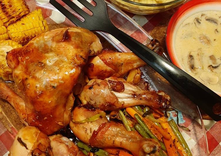 Resep Roasted chicken, Lezat