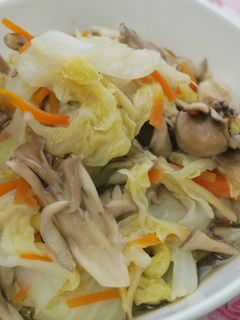 舞菇燒白菜 的食譜成品照片
