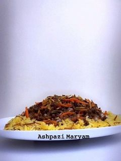 عکسی از دستور رشته پلو مجلسی