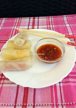 Foto principal de Rollos de papel de arroz con Frankfurt y queso