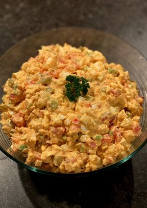 Sajtos - Ördögi Tojássaláta recept fotója