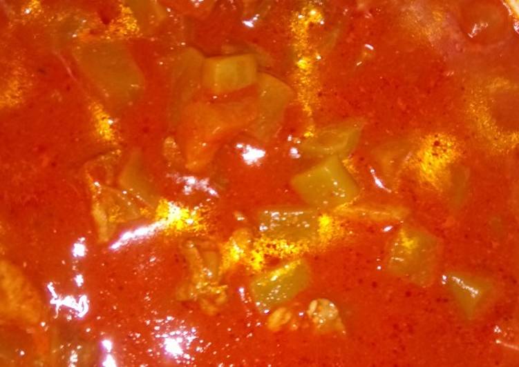 Corazón de nopal con carne de cerdo