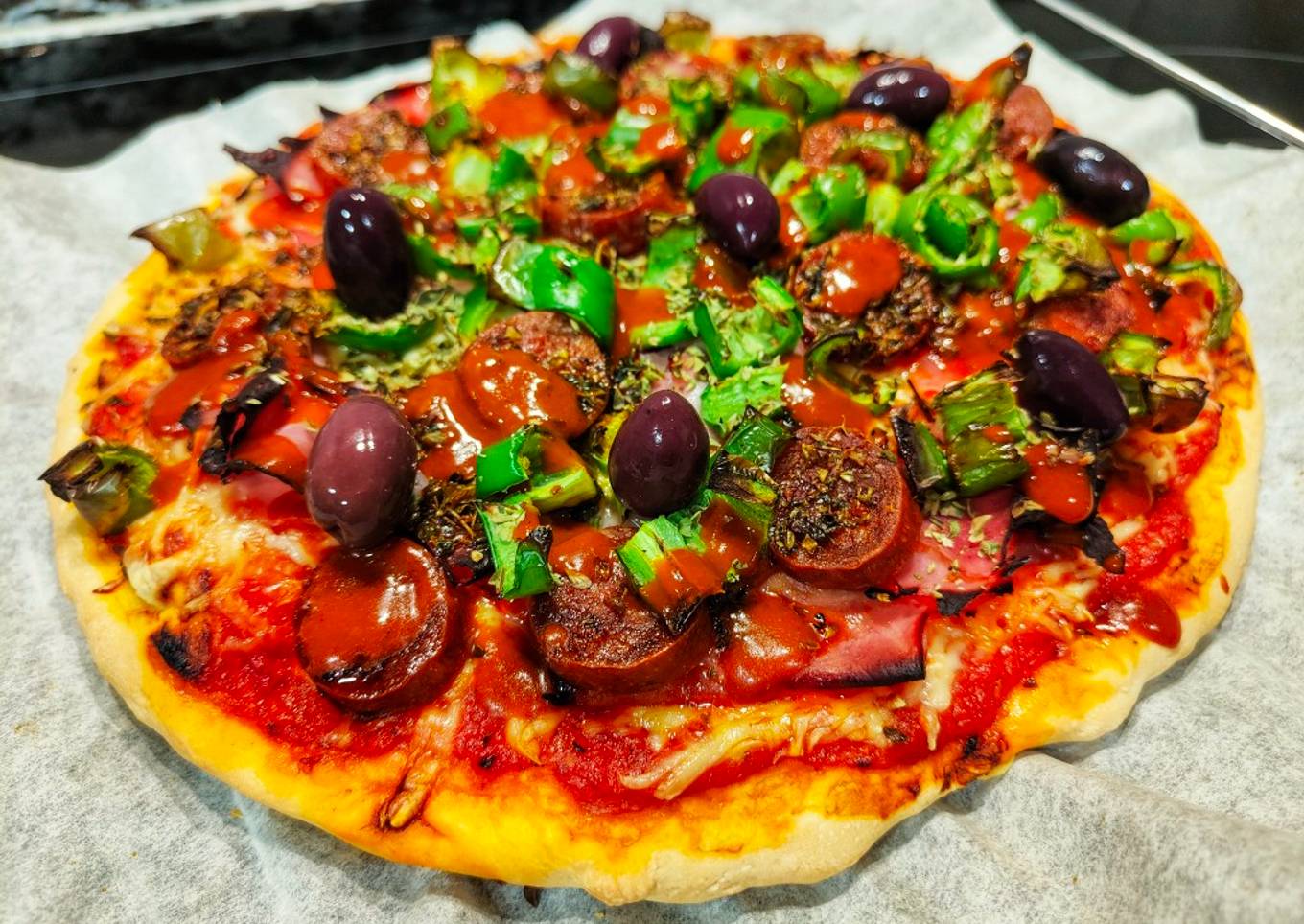 🌶️ Pizza Valentina fácil para una cena rápida ⏱️