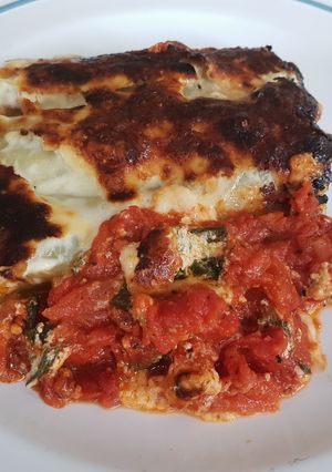 A picture of Spinach and Ricotta Cannelloni.