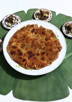 A picture of Cheeni ka paratha.