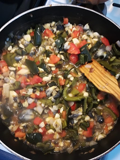 Una foto de Cuitlacoche con chile poblano