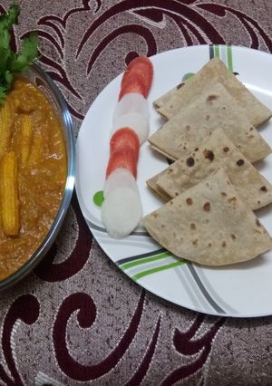 A picture of Baby corn masala.