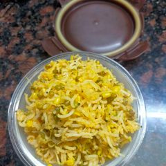 A picture of Sprout Moong Pulao.