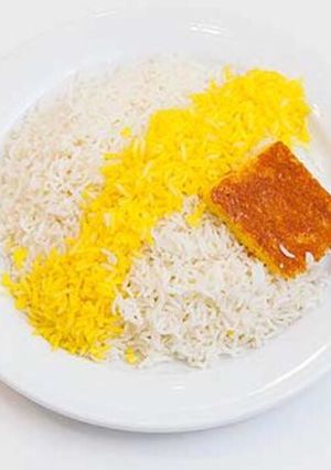 عکسی از دستور ته چين زعفرانی