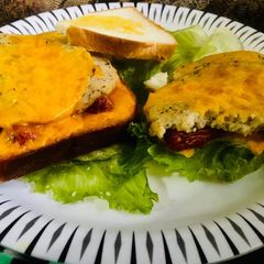 A picture of Open sandwich.