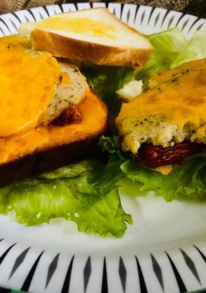 A picture of Open sandwich.