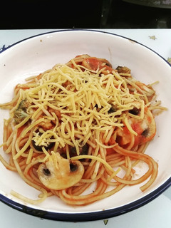 Una foto de Pasta vegetariana