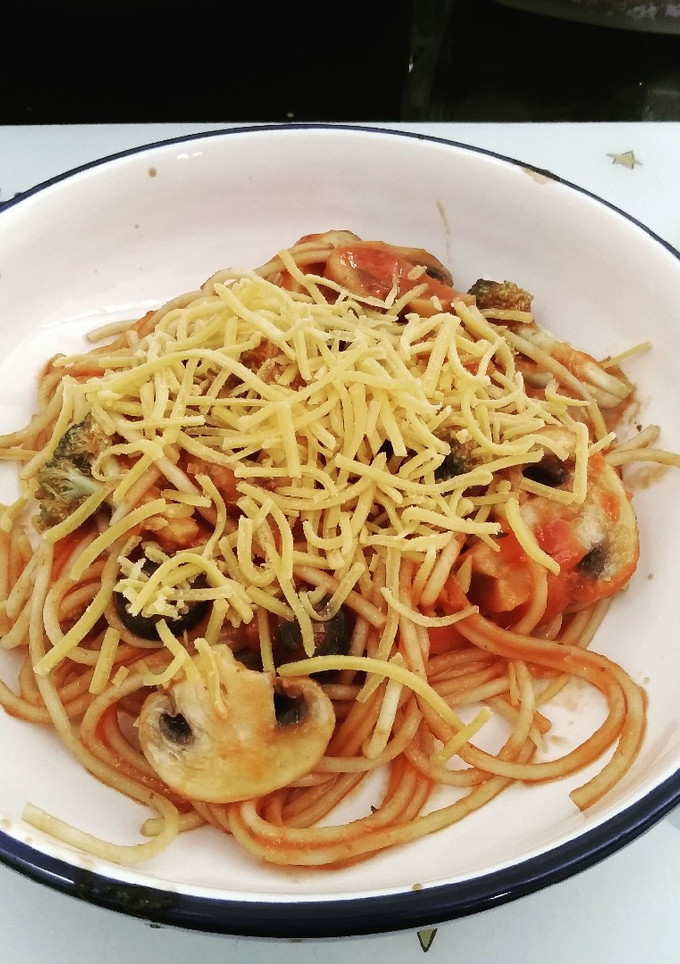 Una foto de Pasta vegetariana