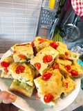 Torta salata sette vasetti zucchine e pomodorini