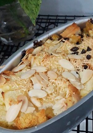 Foto resep Puding roti tawar panggang