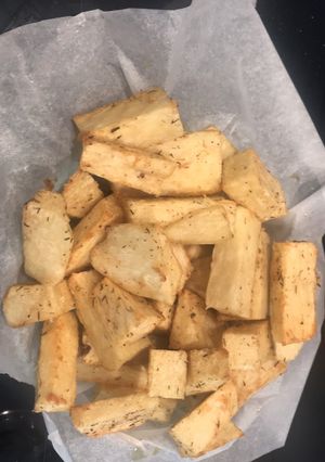 A picture of Fried Yam.
