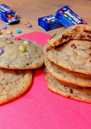 Une photo de Cookies aux smarties