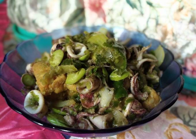 Resep: Sambal cumi cabe hijau Rumahan