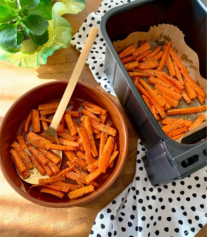 A picture of ☆Carrot Fries with Zaatar in the Airfryer☆.