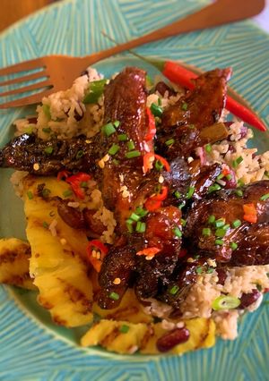 A picture of Jerk Ribs.