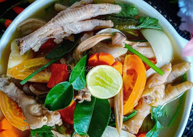 Sup ayam thai kaki resepi ala Resepi Sup
