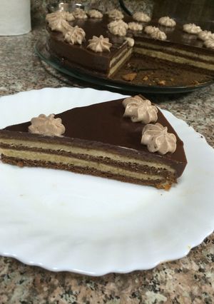 صورة لوصفة طريقة عمل كيكة طبقات