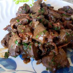 A picture of Fried liver.