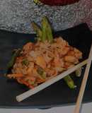 Pasta al jengibre con pollo
