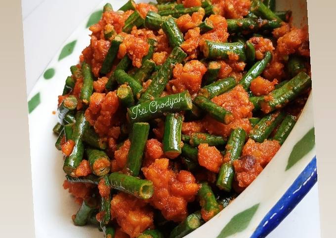 Resep Tempe Balado Kacang Panjang Oleh Istii Chodijah Cookpad