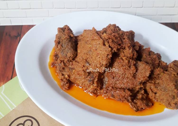 Cara Gampang Membuat Rendang daging ekonomis, Menggugah Selera