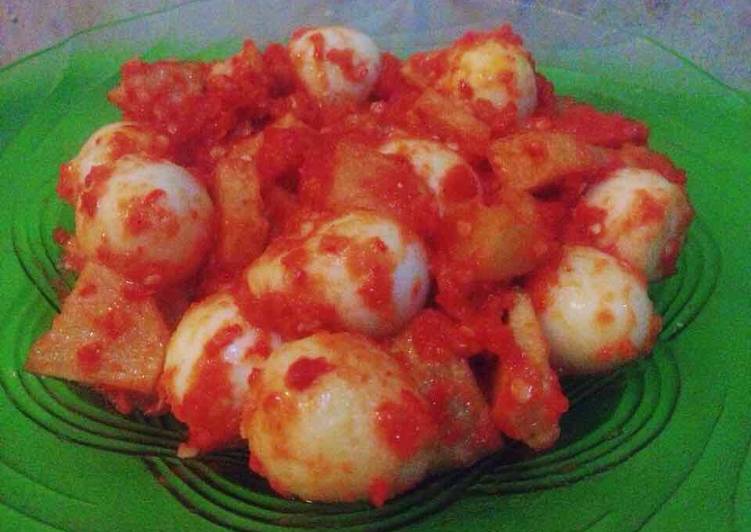 Resep Sambel Kentang&amp;Telur Puyuh Anti Gagal