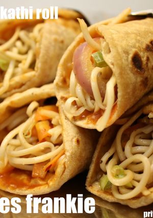 A picture of Noodles Frankie | Noodles Kathi Roll.