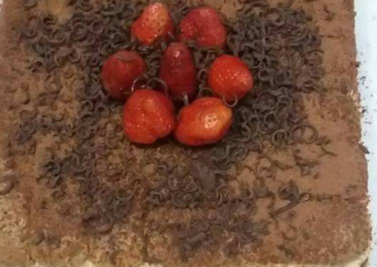 Langkah Mudah untuk Menyiapkan Tiramisu cake, Enak Banget