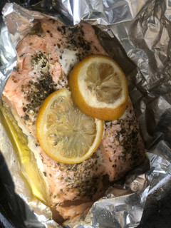 Una foto de Salmón en papillote!