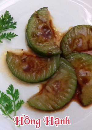 Hình của món Bầu Rim Ngũ Vị Chay.