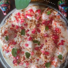 A picture of Moong Daal Ka Dahi Vada.