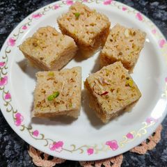 A picture of Coconut Mysore pak.
