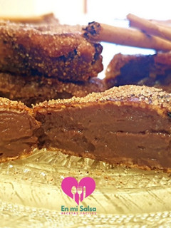 Una foto de Chocolate Frito (Leche Frita de Chocolate)