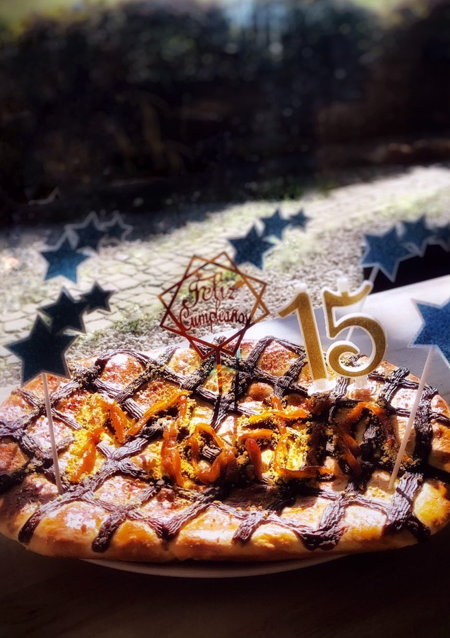 Una foto de Coca de naranja y chocolate (en Thermomix)