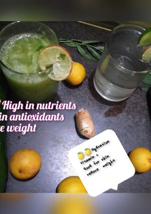 A picture of Detox drink for reduce weight.