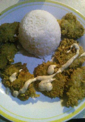 Una foto de Fritos de habas con avena