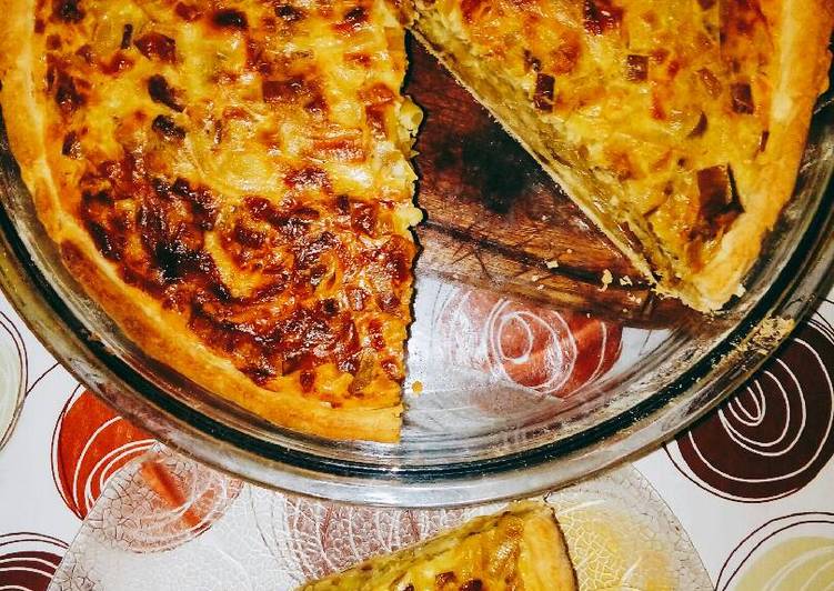 Receta para hacer tarta de puerros