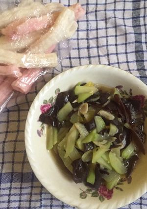 Foto resep Tumis Jamur Kuping Labu Siam / Jipang