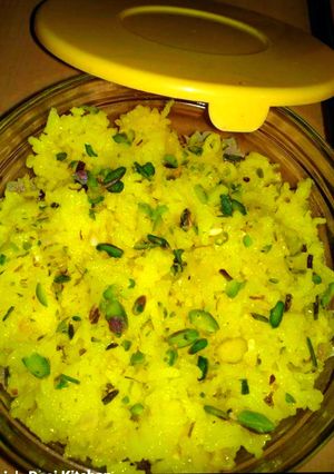 A picture of Teiri (sweet rice).