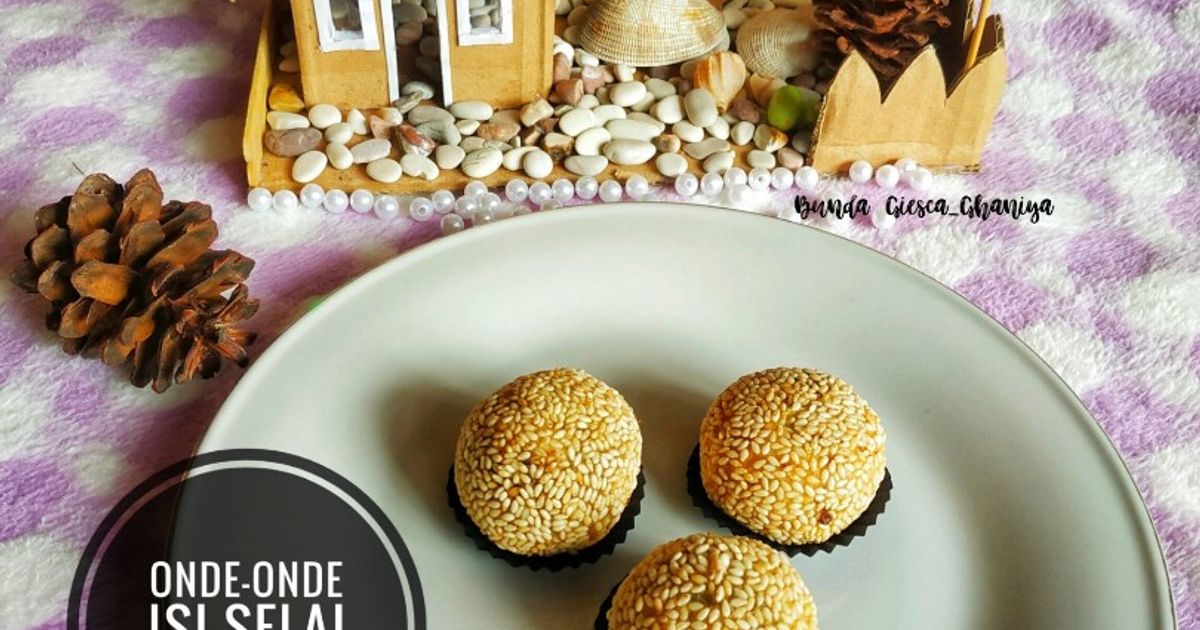 Onde-onde isi selai coklat