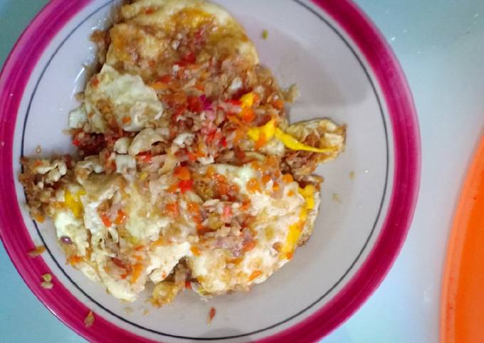 Resep Telur ceplok sambal korek by apri#Modalbumbudasar#Antiribet oleh