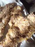 Milanesa de Pavo rebozada en Germen y Sésamo con Wasabi