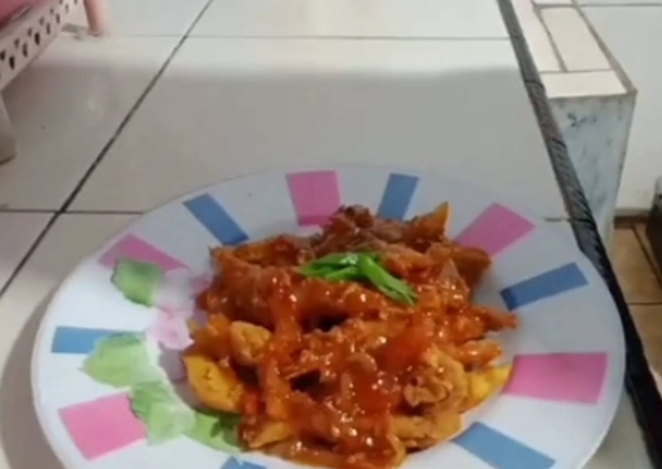 Asam manis udang krispi